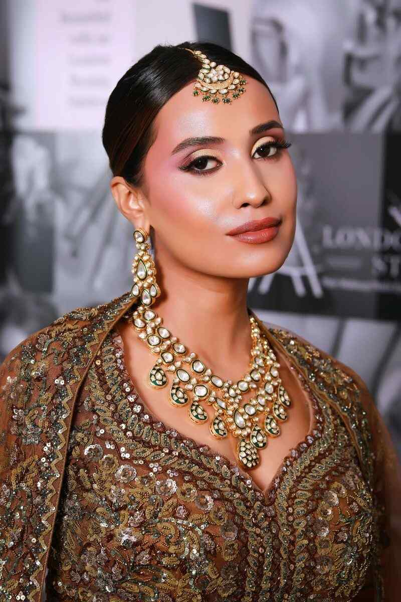 Elegant Bronze & Copper Bridal Makeup - Modern Sophistication